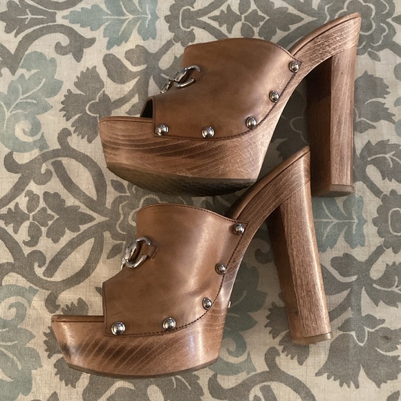 Gucci, Morena, Leather Platform - Size IT 37.5, US 7.5 - Picture 11 of 13